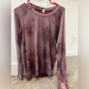 Lululemon swiftly tech long sleeve 2.0 size 12 tie-dyed